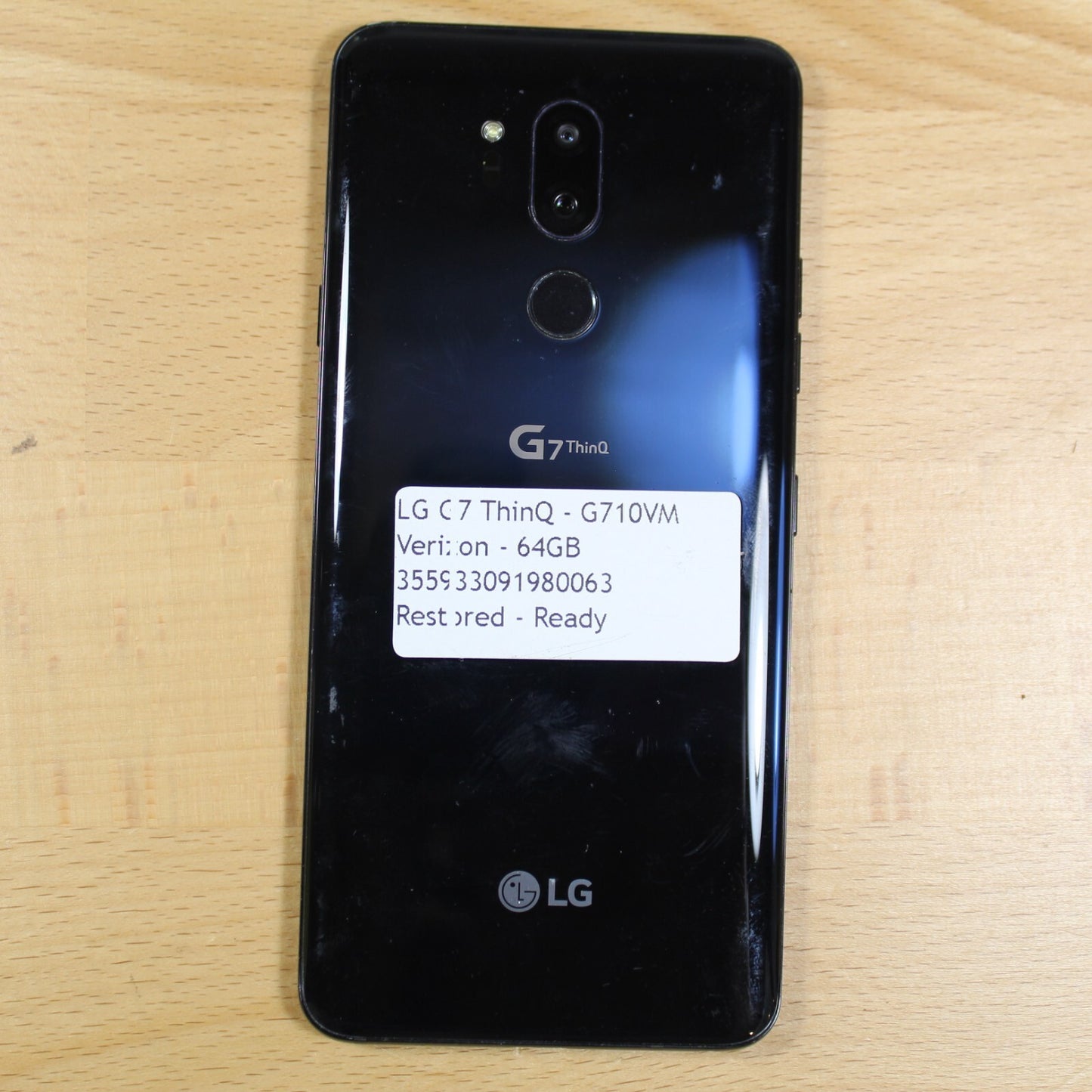 LG G7 ThinQ Verizon 64GB G710VM Smartphone Blue Used #090