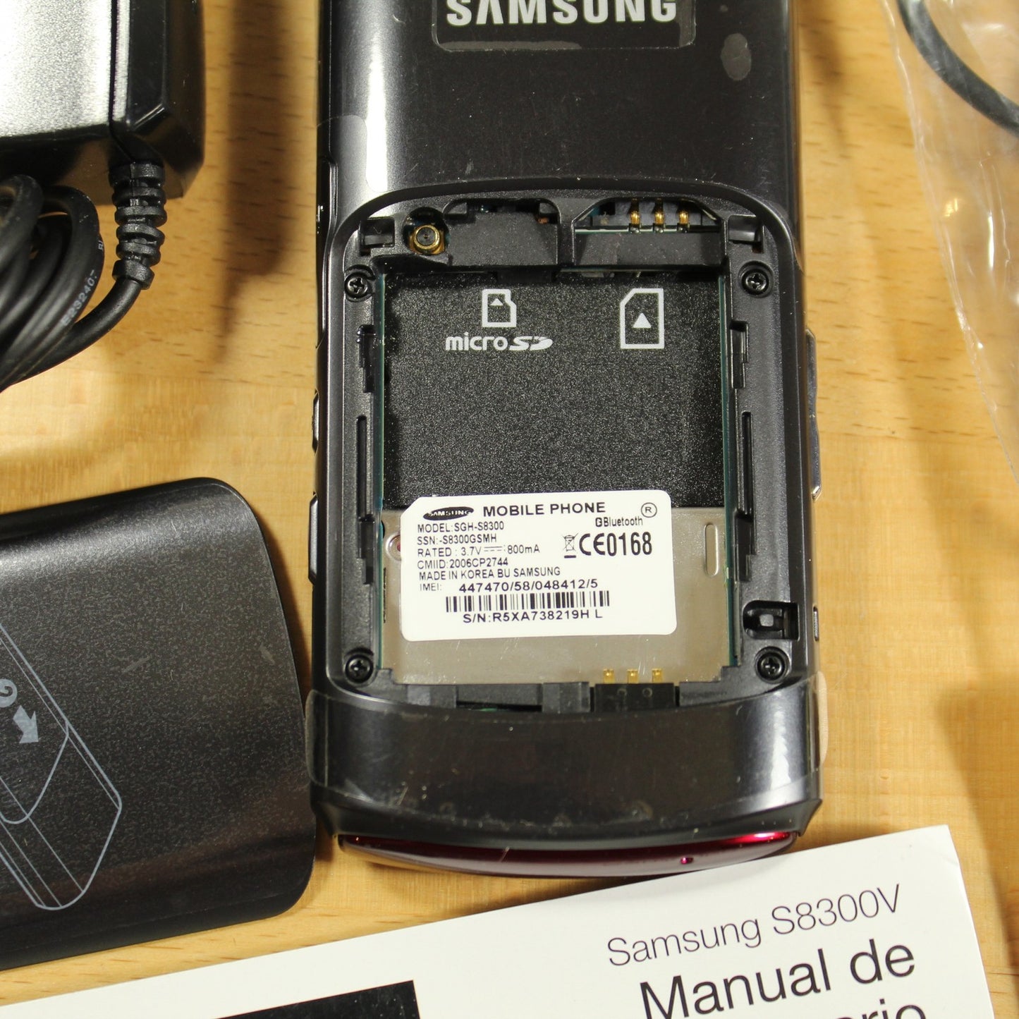 Rare Vintage Samsung SGH-S8300 Slider Phone Next G Red In Box Bundle Collectible