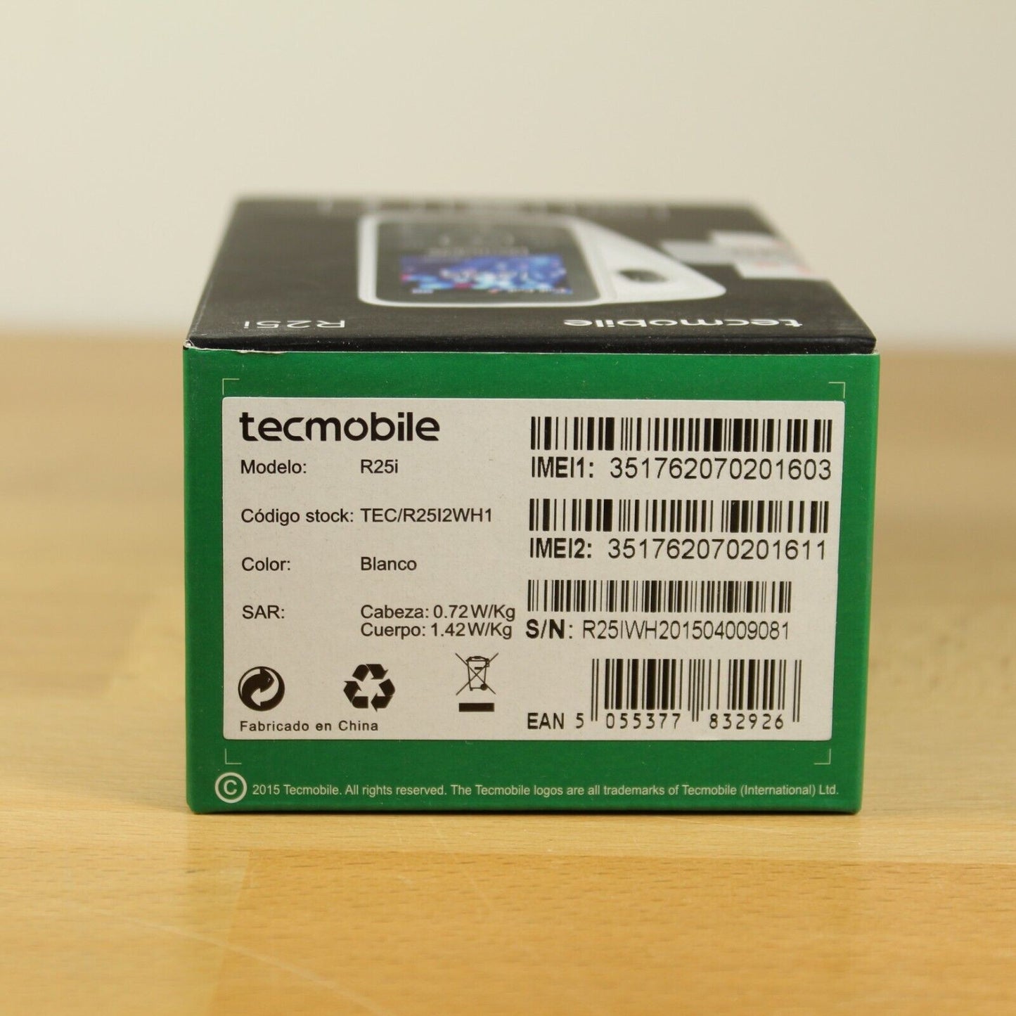 Rare Vintage Tecmobile R25i Dual SIM Telefono Movill White R25iWH201504004747