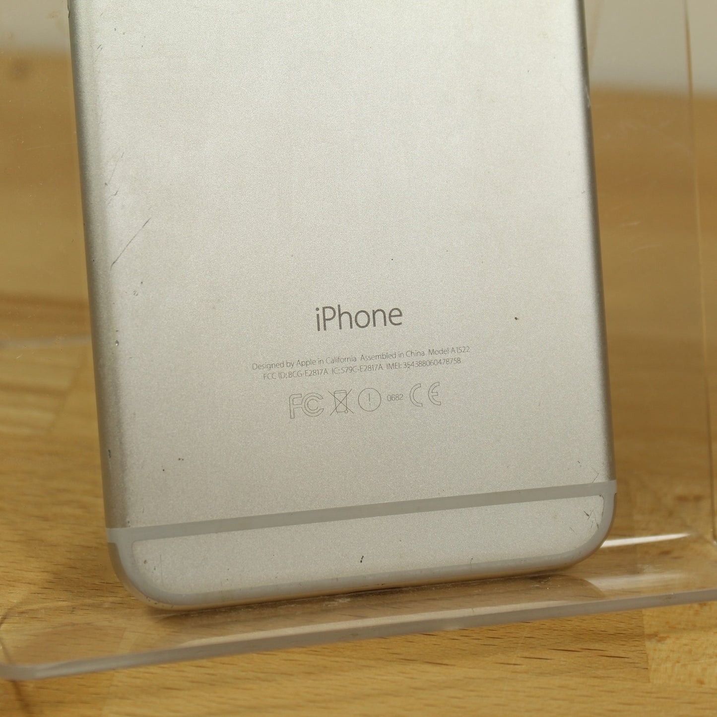 Vintage Apple iPhone 6 Plus A1522 4G LTE Smartphone Silver 16GB IOS