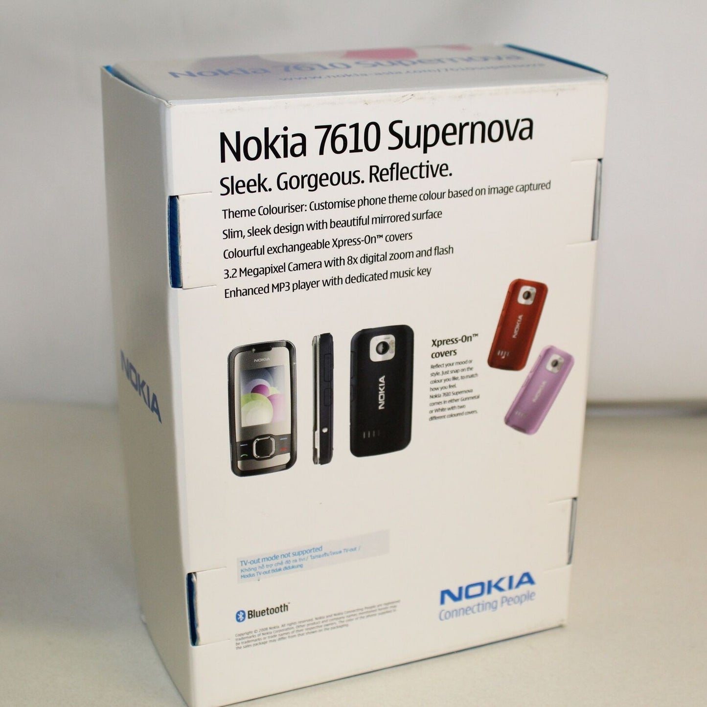 Rare Vintage Nokia 7610 Supernova White Phone International In Box No Battery