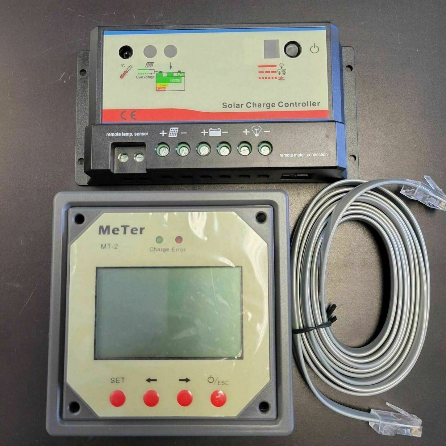 10A 20A Solar Controller Remote Meter 12V/24V LCD Display RV Camper