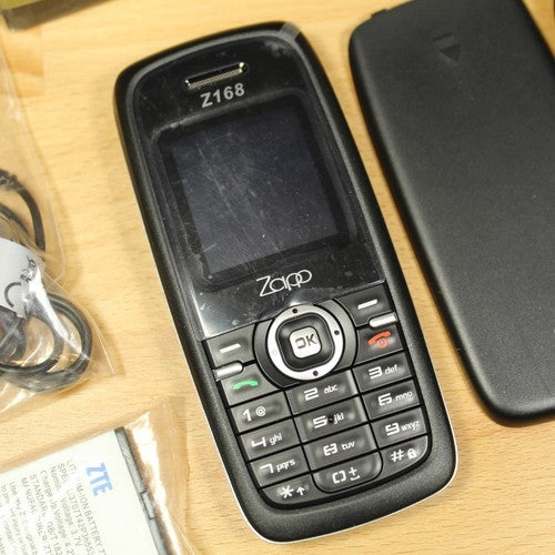 Rare Vintage Zapp Z168 Unlocked Phone Black In Box Collectible Bundle