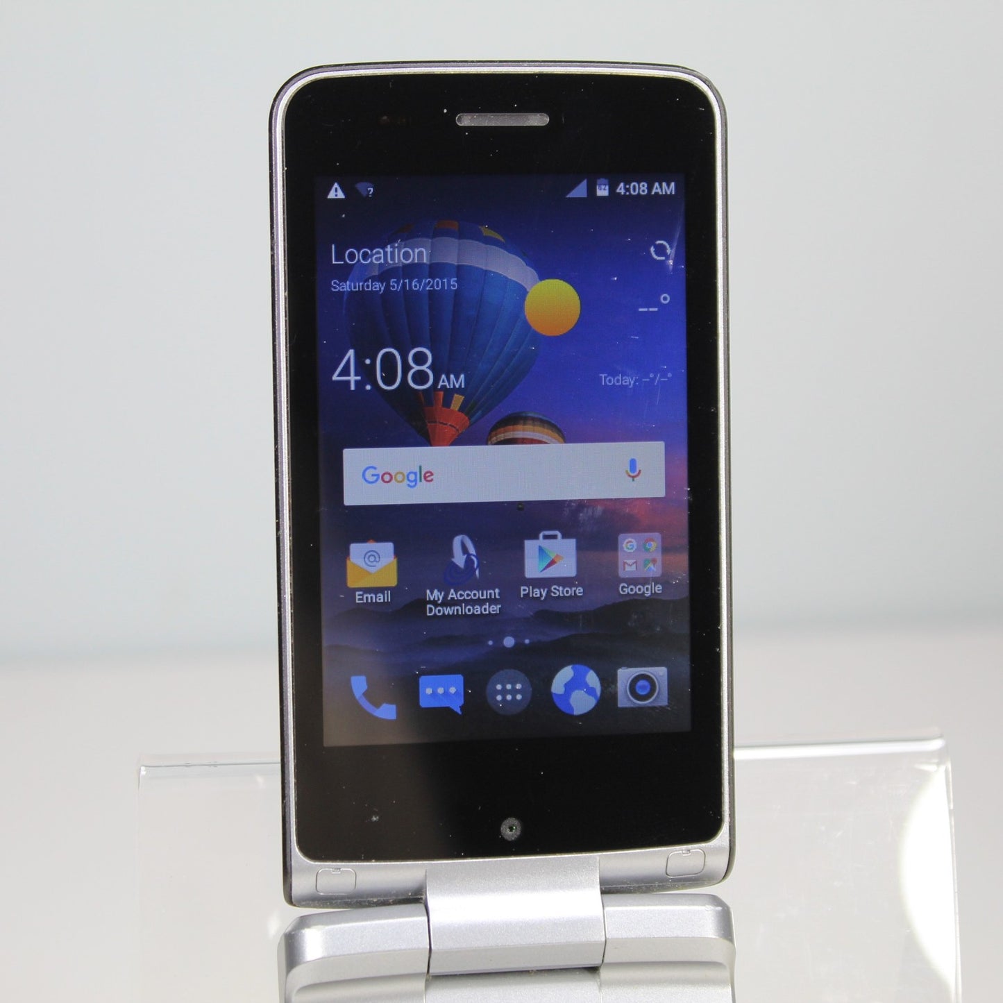 ZTE Cymbal-T Z353VL TracFone Flip Smartphone 4G LTE Black 8GB