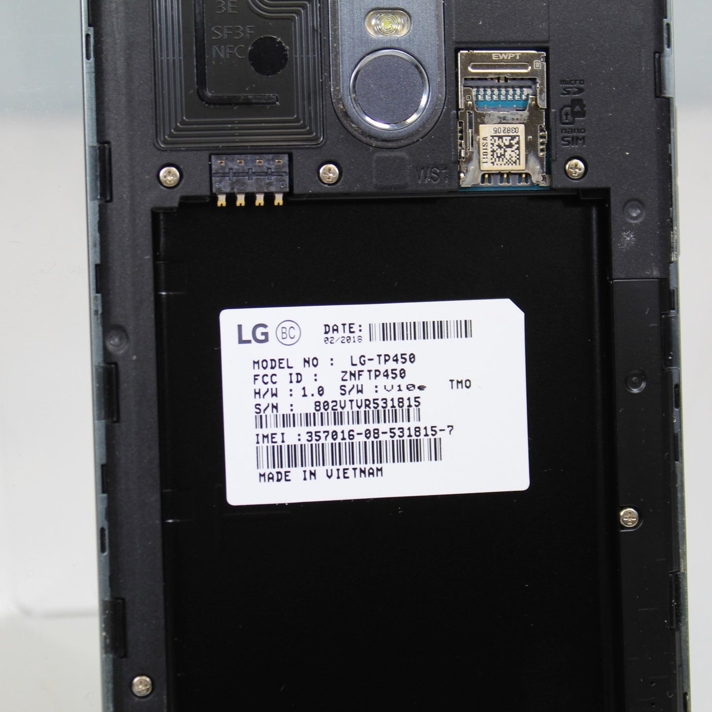 LG Stylo 3 T-Mobile Smartphone 4G LTE 32GB Gray ASIS For Parts