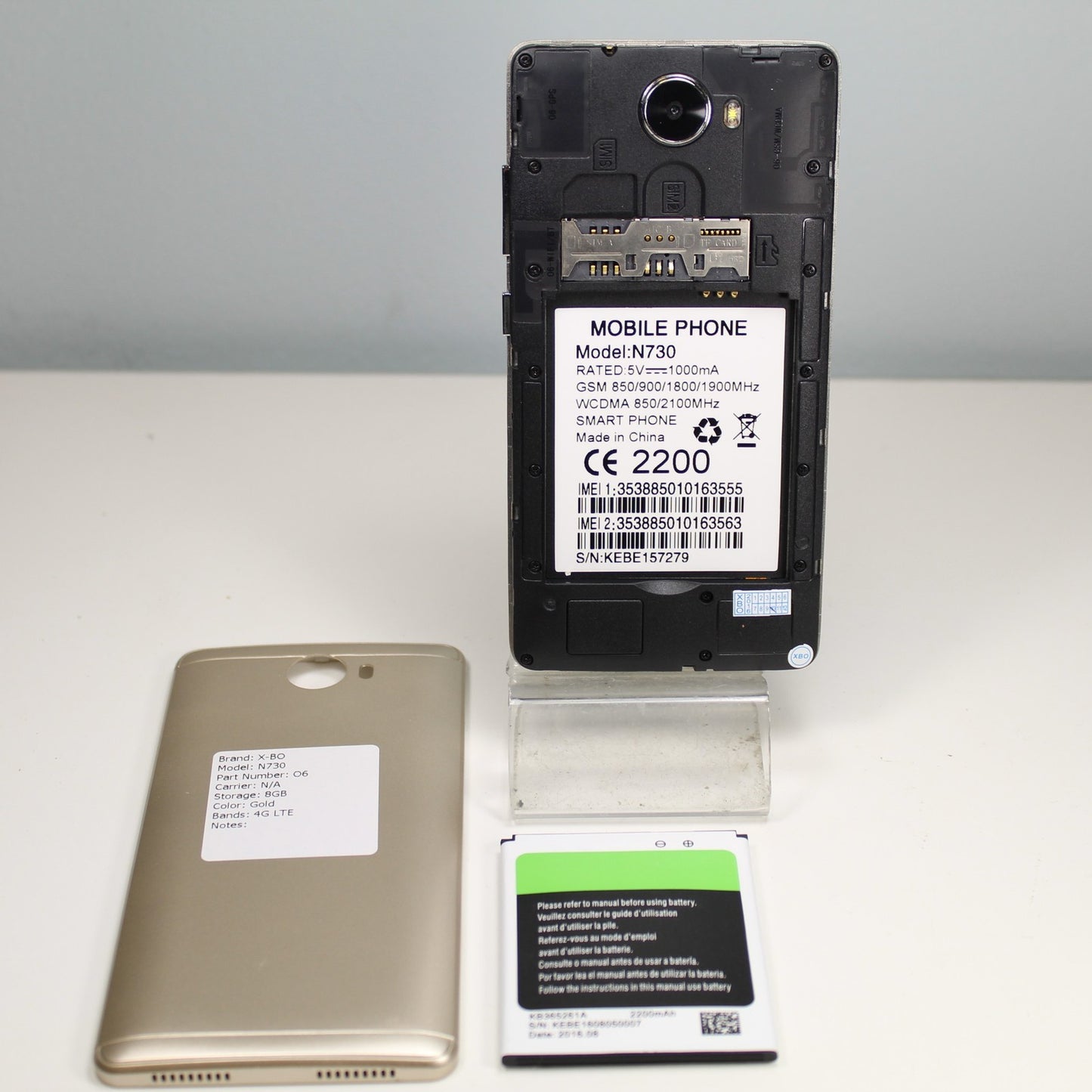 X-BO N730 O6 4G LTE Smartphone - Gold, 8GB