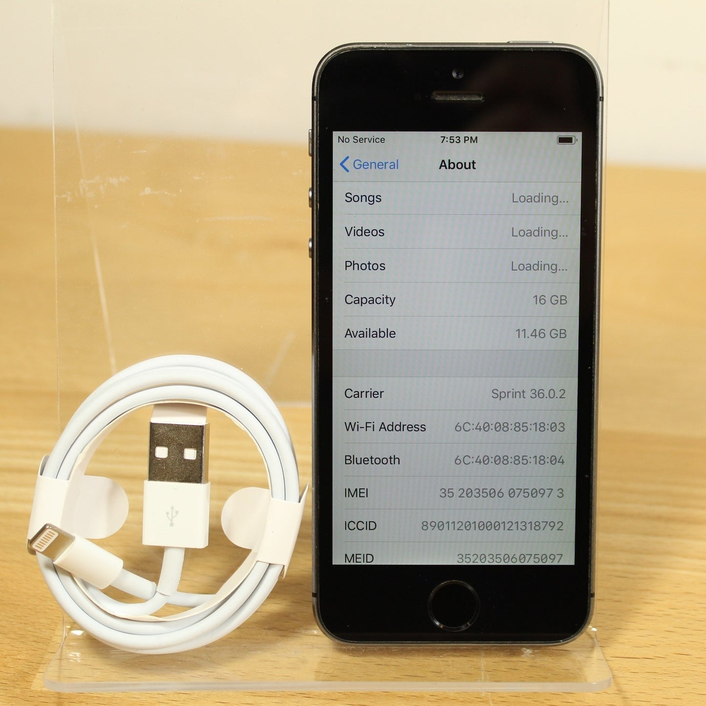Unlocked Apple iPhone 5s Phone IOS 12 Space Gray 16GB A1453 4G LTE Global Ready