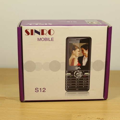 Rare Vintage Sinro Mobile S12 Unlocked Phone Black In Box Collectible Bundle