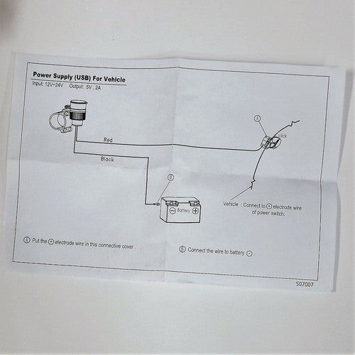 USB 12V Power Adapter Addon For Handlebars on bike motorcycles and beyond