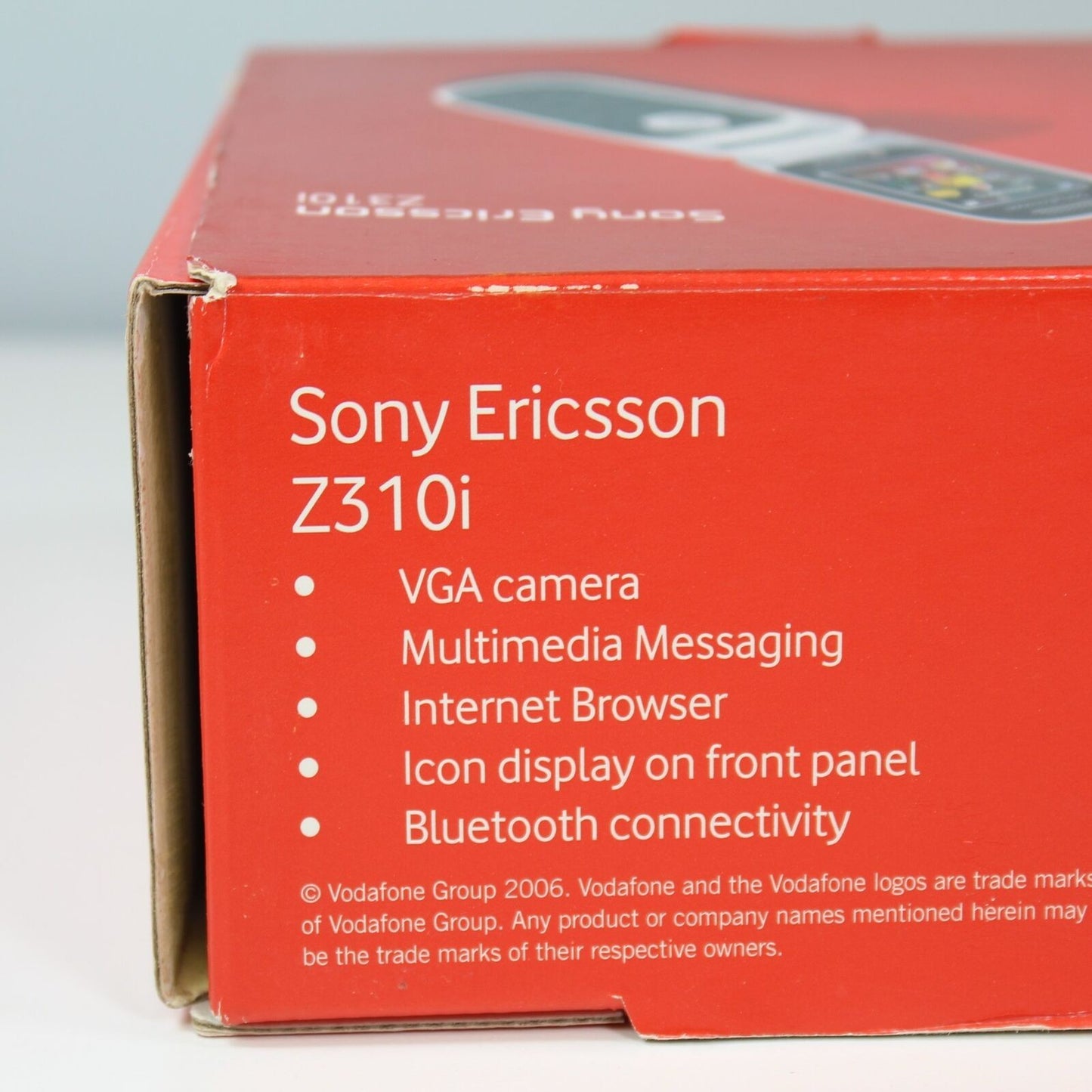 Rare Vintage Sony Ericsson Z310i VodaFone Phone Black Genuine Original In Box