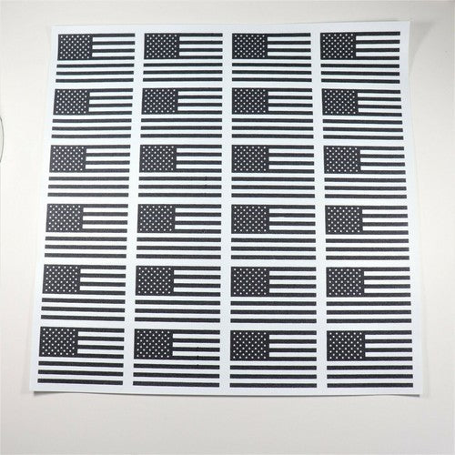 3 X 2 U.S.A Flag Iron On Decal - For Jackets, Shirts, Hats - DIY Project