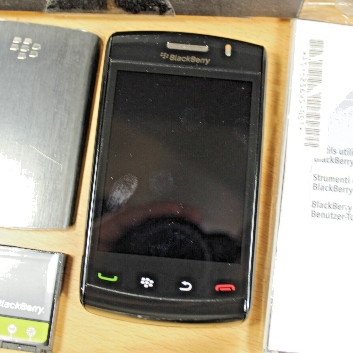 Vintage Blackberry Storm 2 9520 Vodafone Smartphone Black 2009 In Box Complete