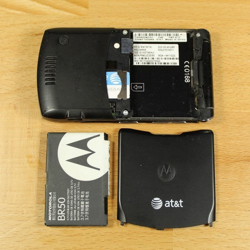 Rare Motorola RAZR V3 AT&T Camera Flip Phone Black Vintage Collector Piece