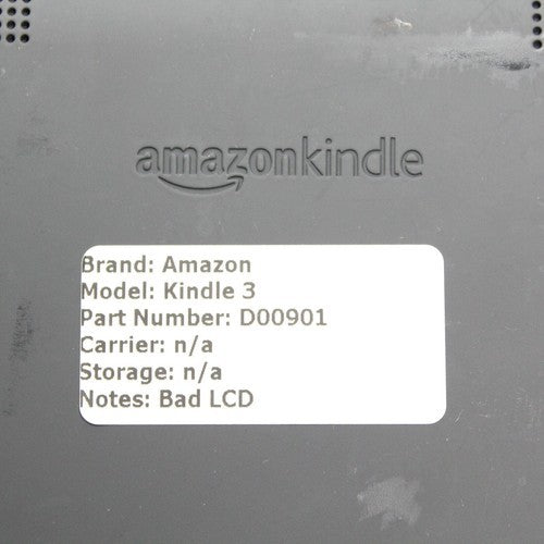 Amazon Kindle 3 D00901 Bad LCD For Parts or Repair Lot of 3 Gold Recovery