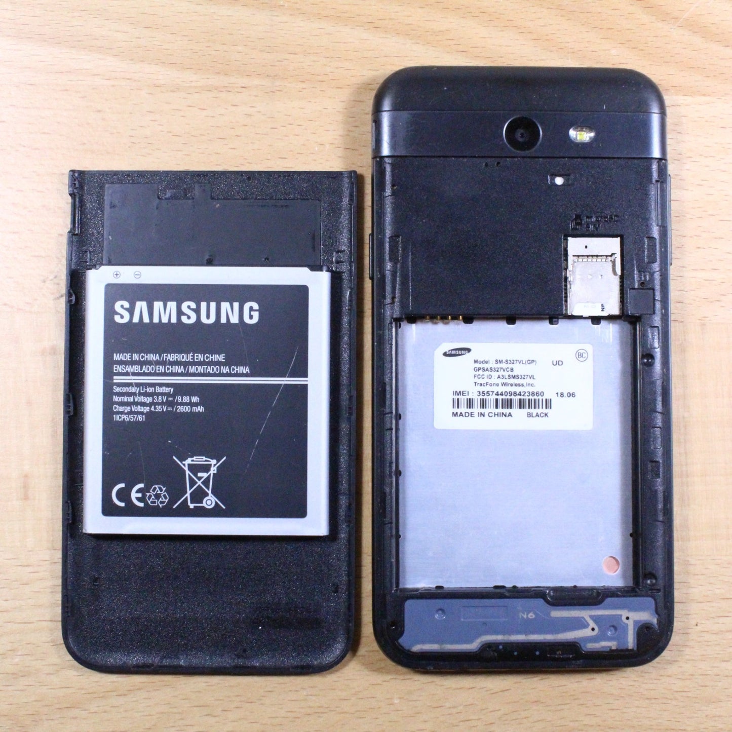 Samsung J3 Prime SM-J327VL Tracfone 16GB Smartphone For Parts #335