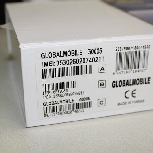 Unlocked Smartphone Global Mobile G0005 Unlocked Worldwide Silver In Box