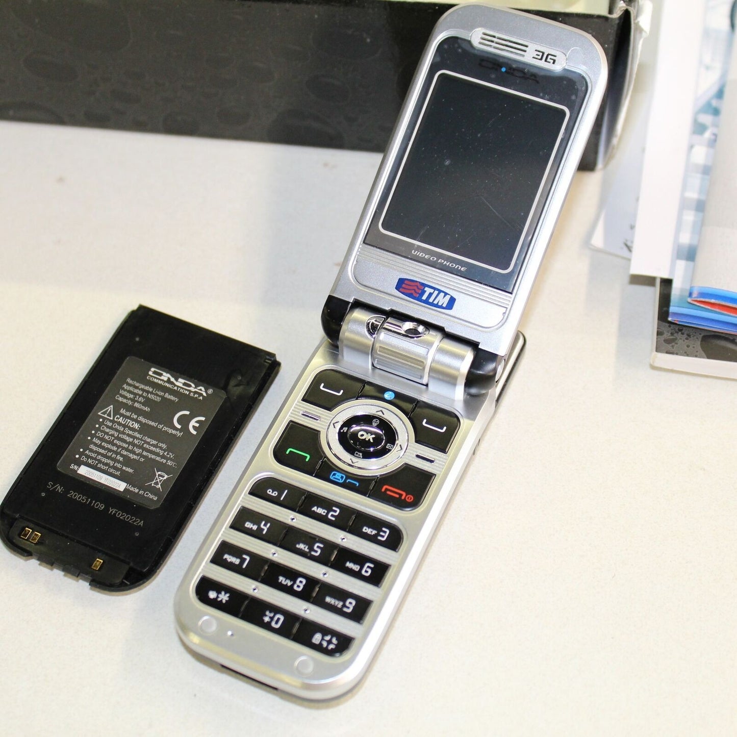Rare Vintage ONDA N5020 TIM Phone International GSM Italian Black In Box Collect