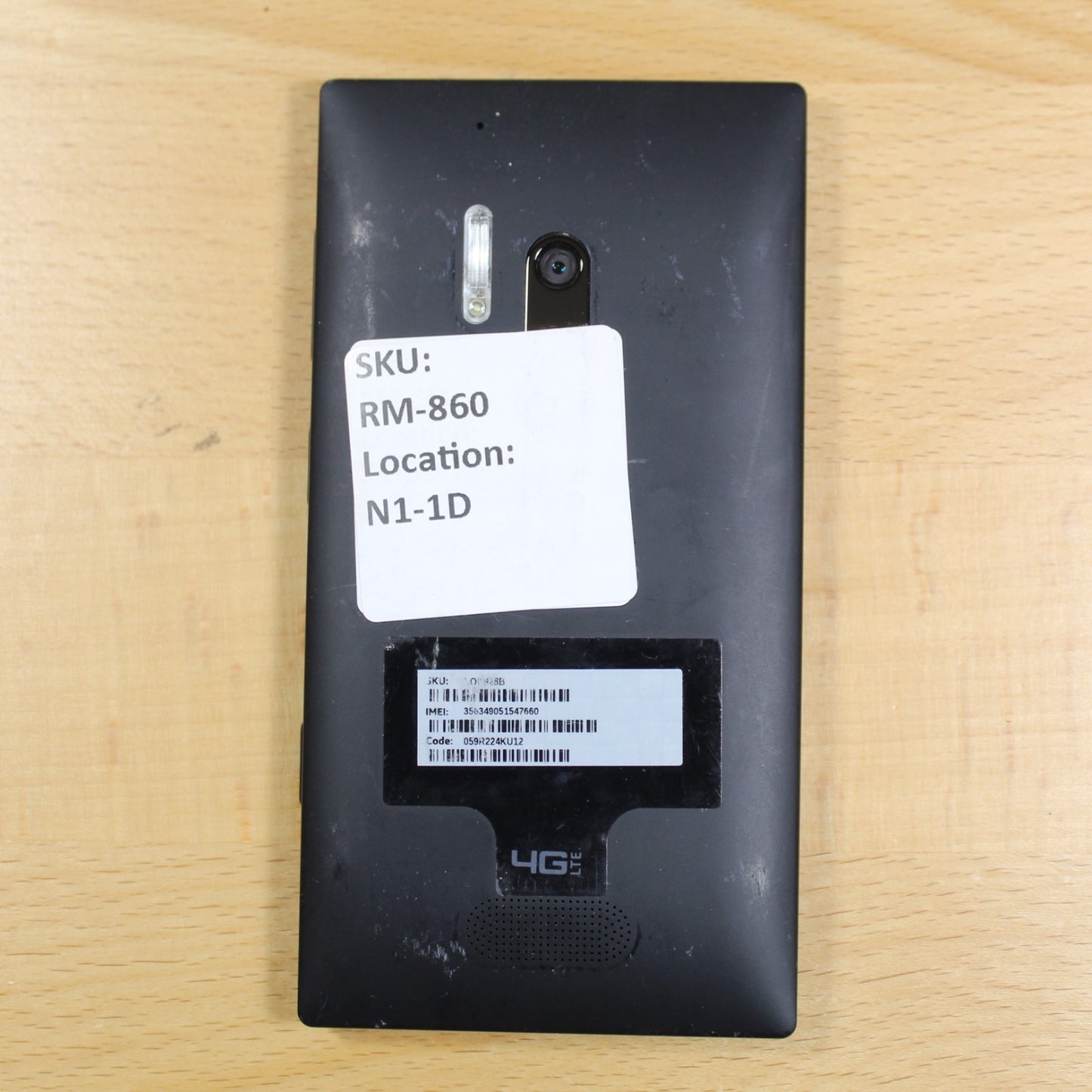 Nokia Lumia 928 rm-860 Verizon Smartphone Black For Parts #265