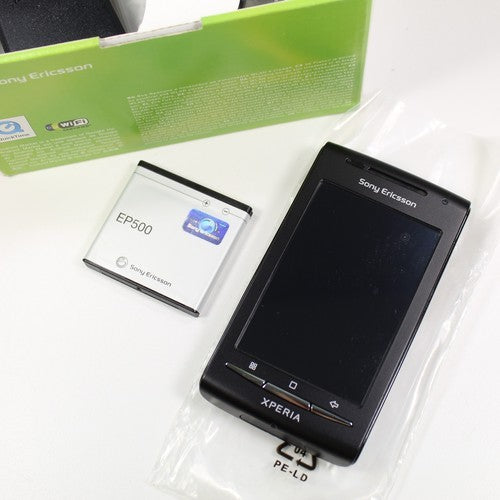 Rare Vintage Sony Ericsson Xperia X8 Smartphone Android Black Genuine In Box