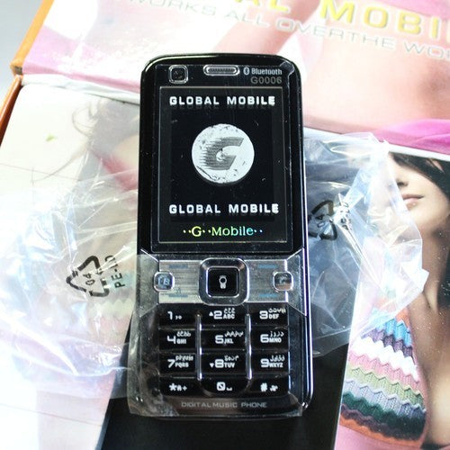 Unlocked World Wide Phone Global Mobile G0006 International DUAL SIM Black