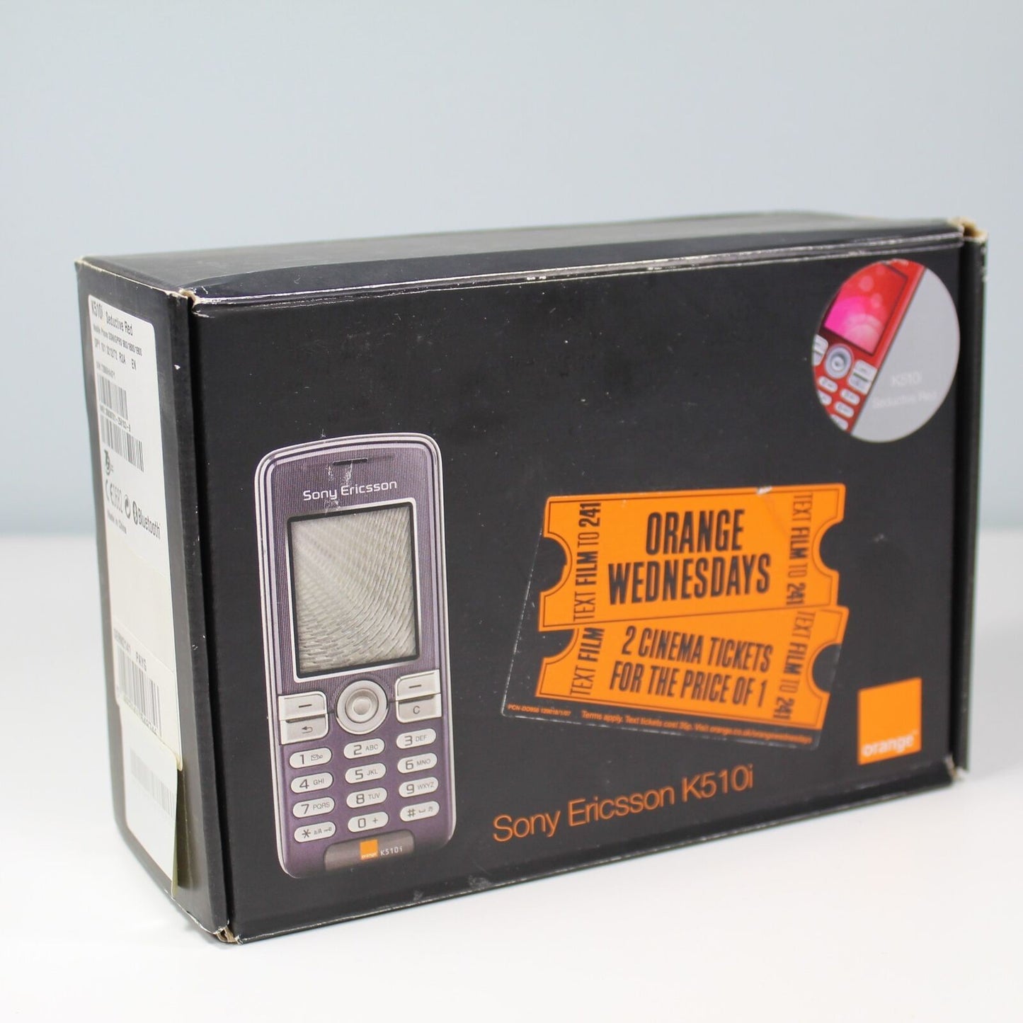 Rare Vintage Sony Ericsson K510i Orange Phone Seductive Red GSM In Box Complete