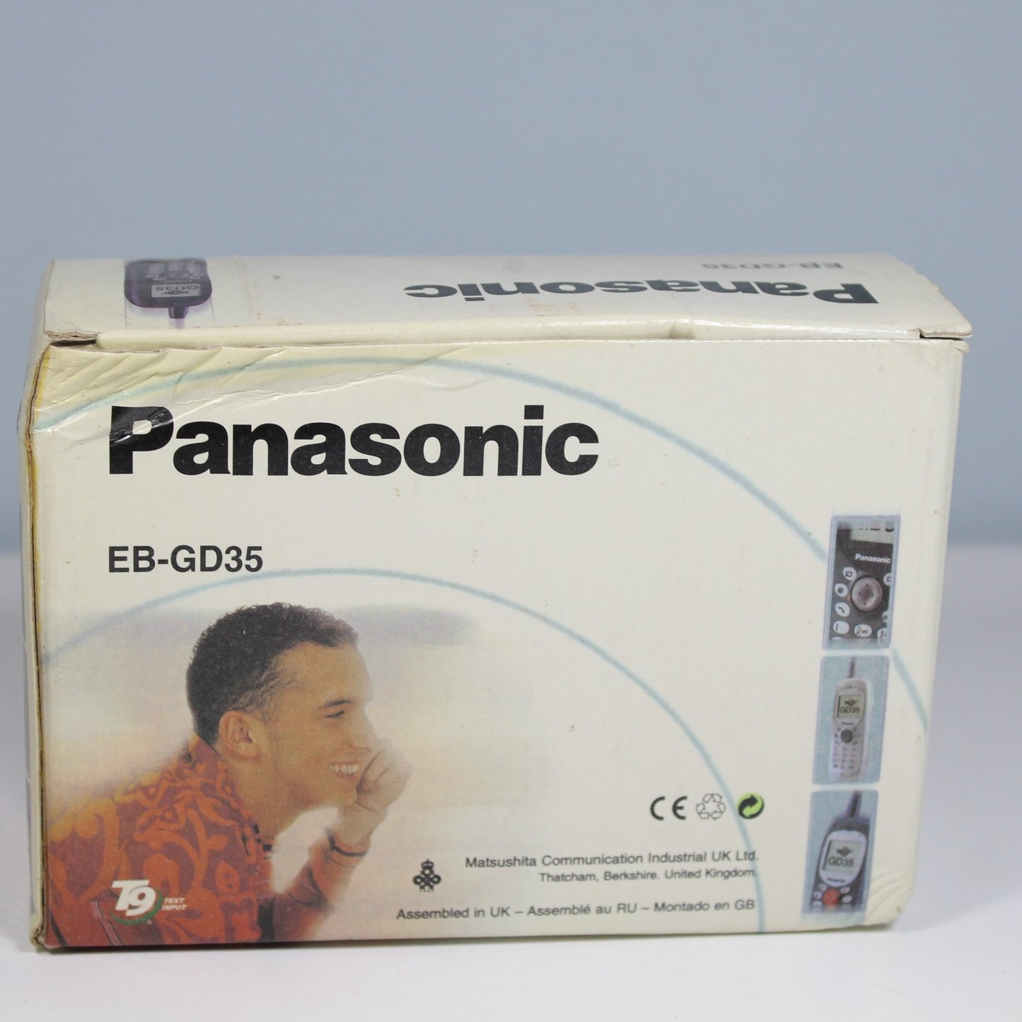Rare Vintage Panasonic EB-GD35 Phone International Black In Box Collectible