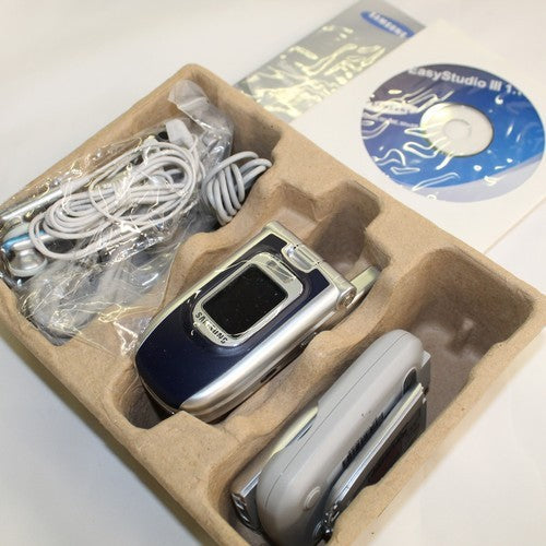 Rare Vintage Samsung SGH-Z107 TIM Silver Phone International In Box