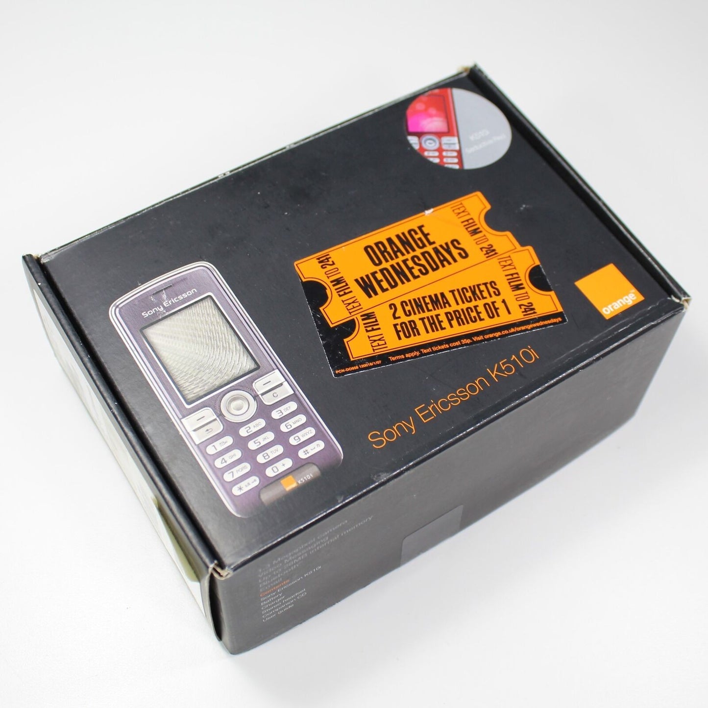 Rare Vintage Sony Ericsson K510i Orange Phone Seductive Red GSM In Box Complete