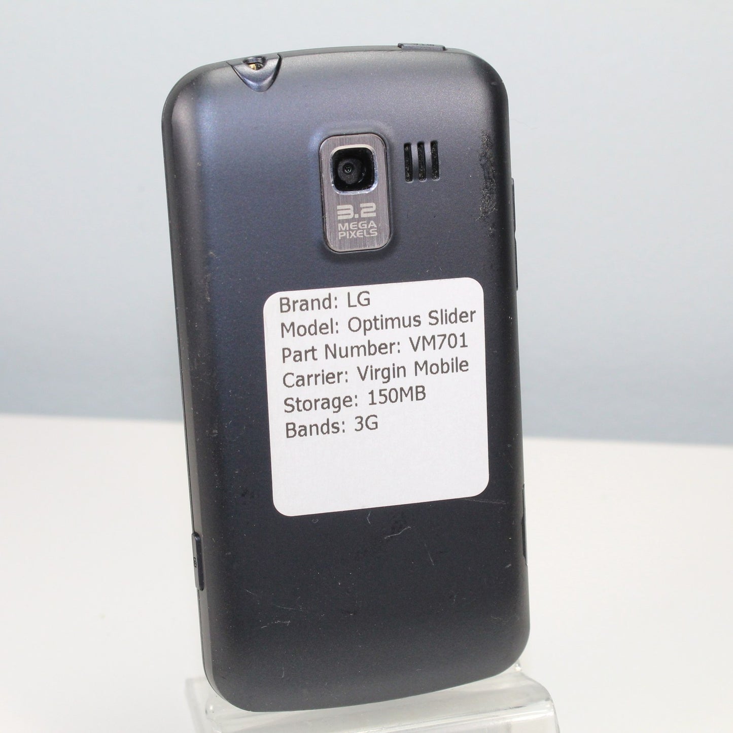 Vintage Classic LG Optimus Slider Virgin Mobile 3G Smartphone VM701 Black 150MB