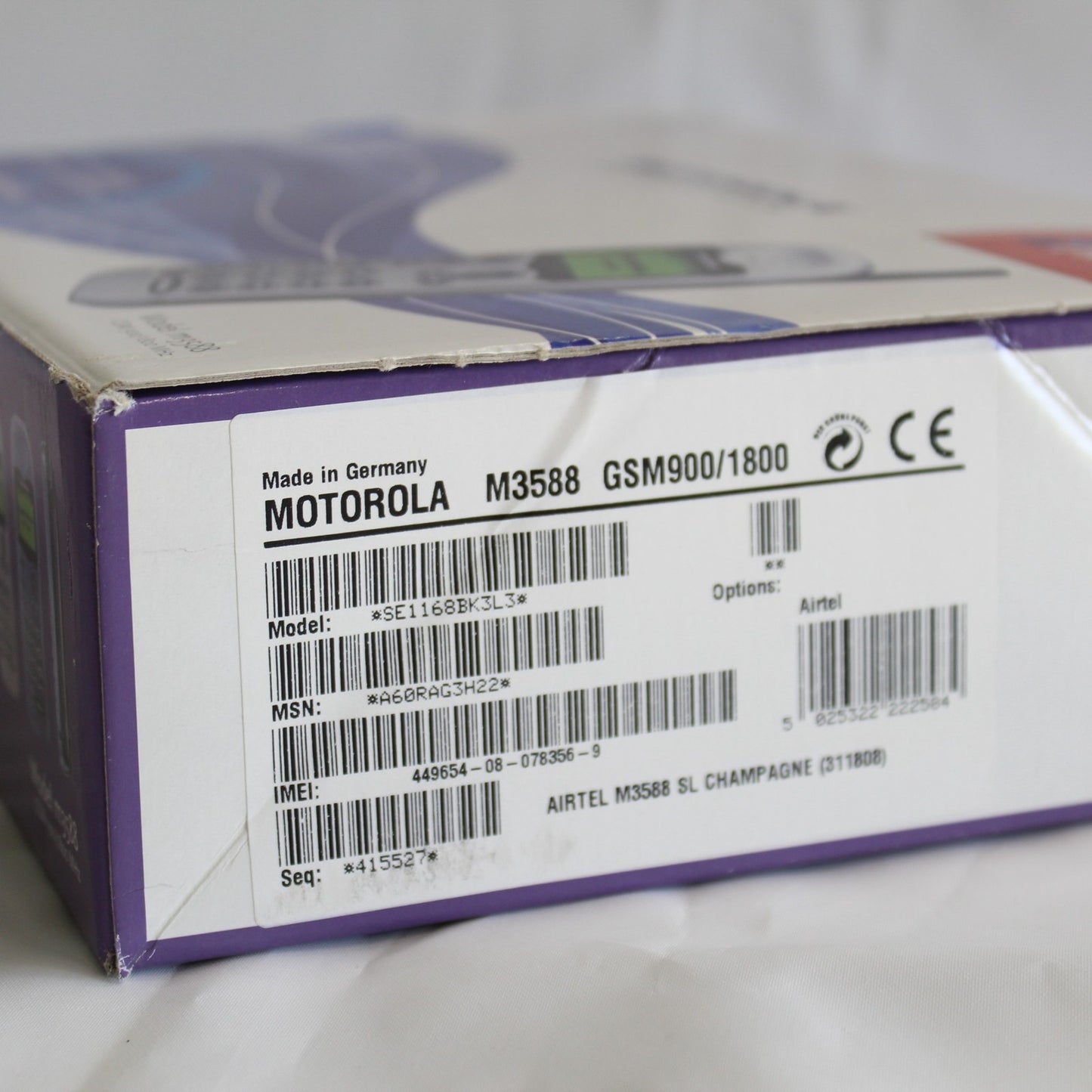 Motorola M3588 (AirTel) SILVER Cellphone Vintage International
