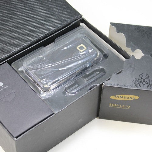 Rare Vintage Samsung SGH-L310 Phone Unlocked In Box Black Gold No Battery