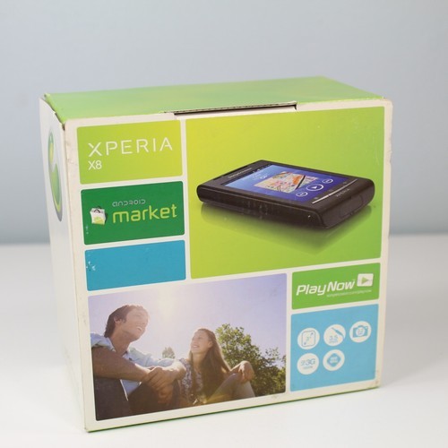 Rare Vintage Sony Ericsson Xperia X8 Smartphone Android Black Genuine In Box