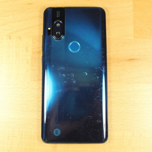 Motorola One Hyper Smartphone Blue Locked ASIS For Parts or Repair