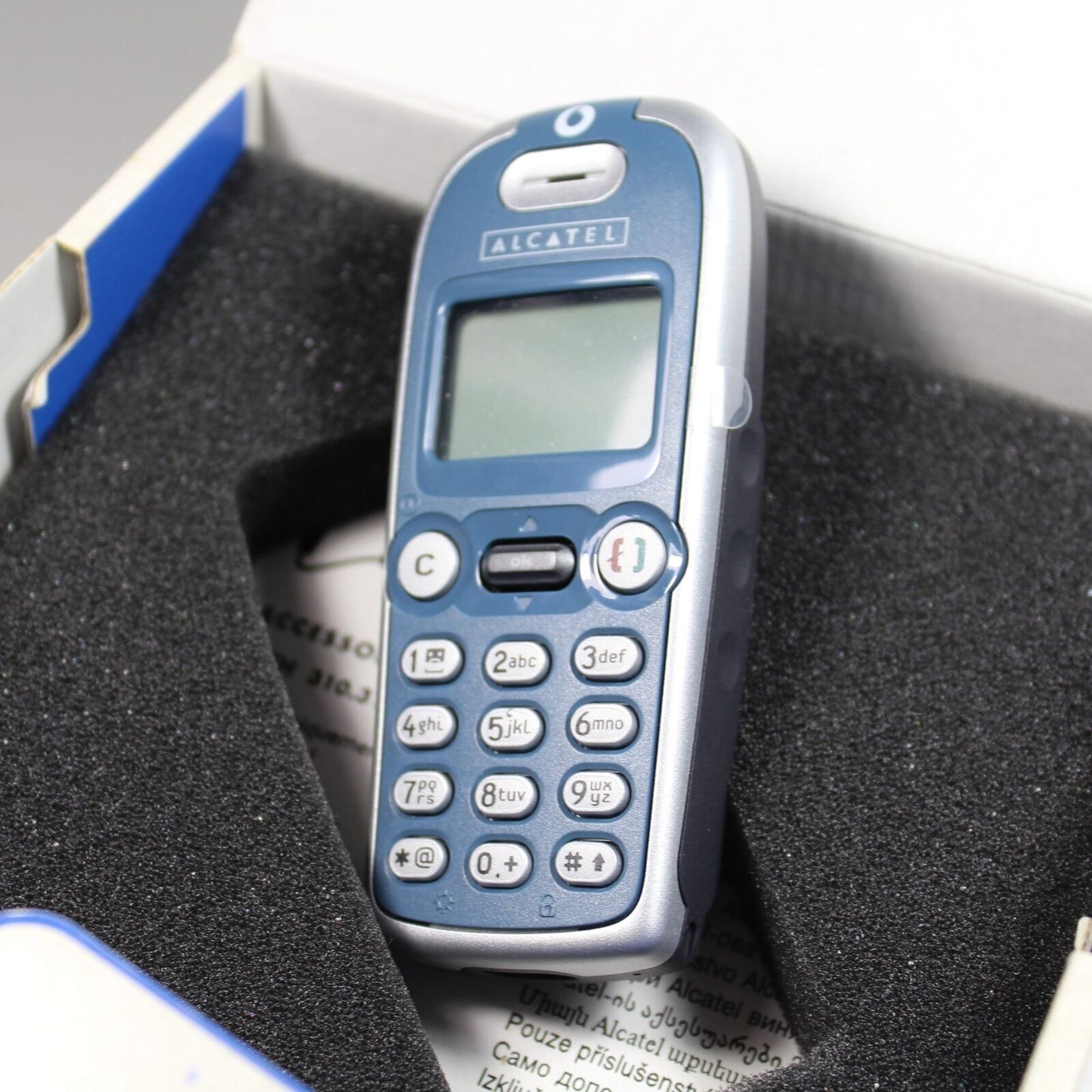Rare Vintage Alcatel OneTouch 311 International Classic Cell Phone 2001 BLUE