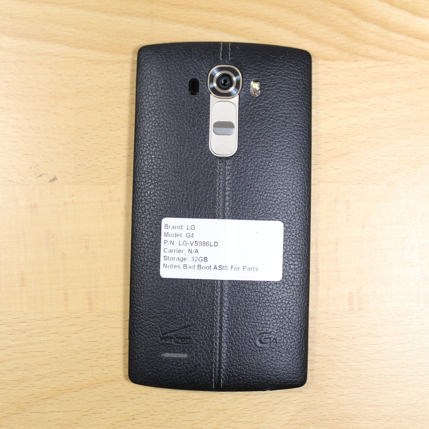 LG G4 VS986 Verizon 32GB Black For Parts Untested #166