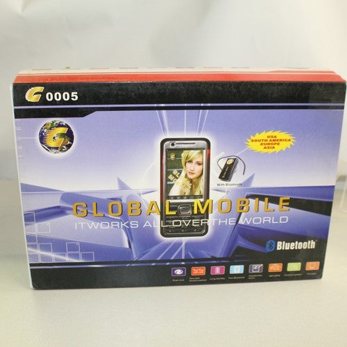Unlocked Smartphone Global Mobile G0005 Unlocked Worldwide Silver In Box