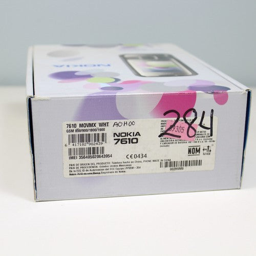 Rare Vintage Nokia 7610 Supernova Movistar White Phone International In Box