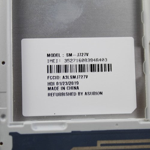 Samsung Galaxy J7 V Verizon Smartphone 4G LTE Silver 16GB For Parts