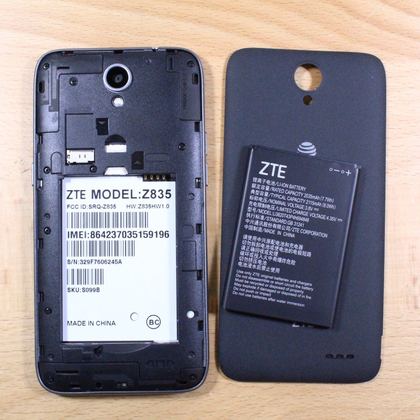 Z835 Maven 3 Black Smartphone For Parts #310