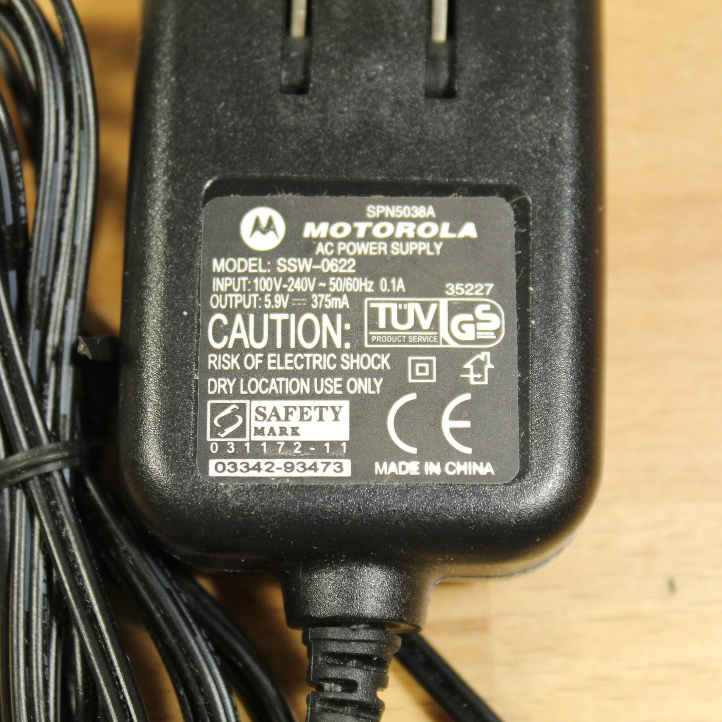 Motorola 2 Digit Power Supply Charger OEM SSW-0622 For Classic Radio Direct Talk