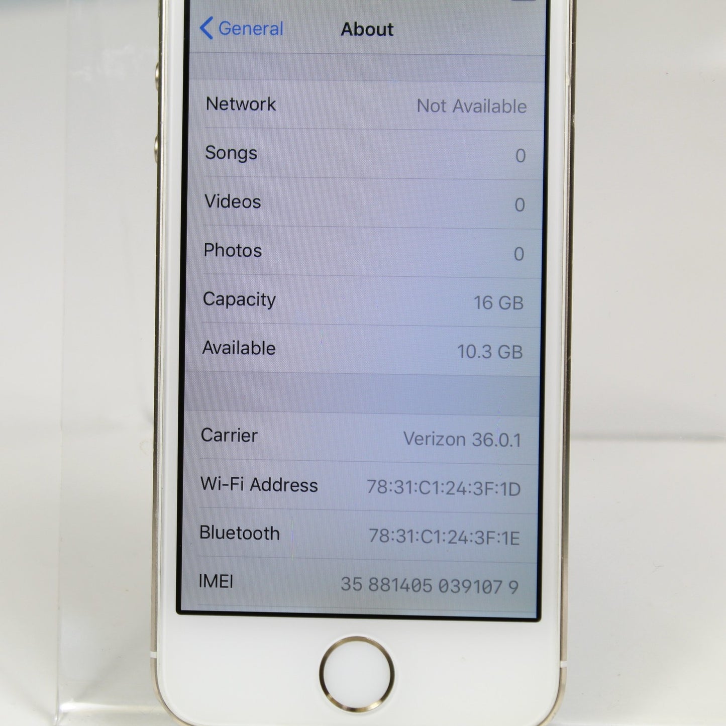 Vintage Apple iPhone 5s A1533 4G LTE Smartphone Gold 16GB Wifi Ready