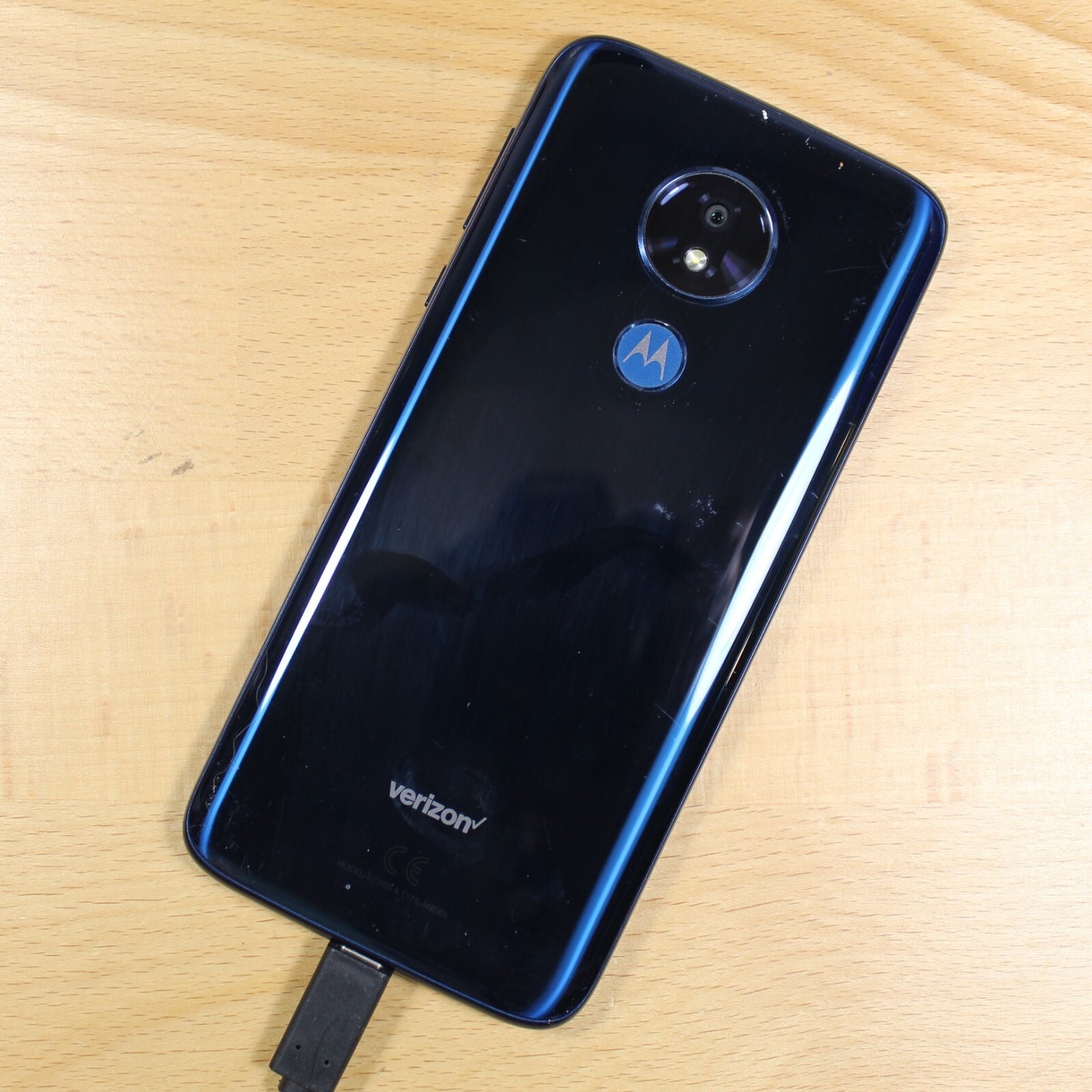 Motorola Moto G7 Power XT1955 Verizon Blue Smartphone For Parts #222