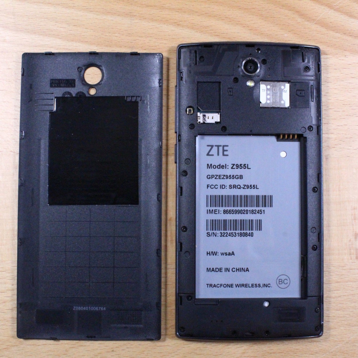 ZMAX 2 Z955 Tracfone Black Smartphone For Parts #303