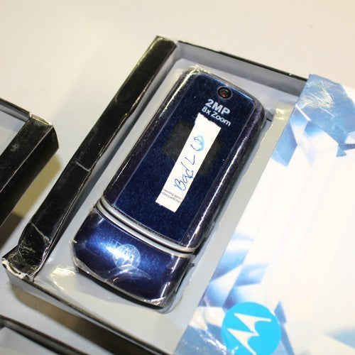 Vintage Motorola Moto KRZR K1 Blue Phone ASIS Lot of 5 Bundle For Parts In Box