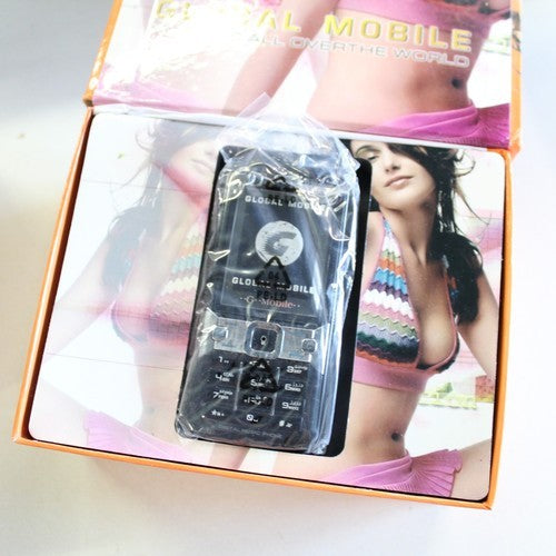 Unlocked World Wide Phone Global Mobile G0006 International DUAL SIM Black