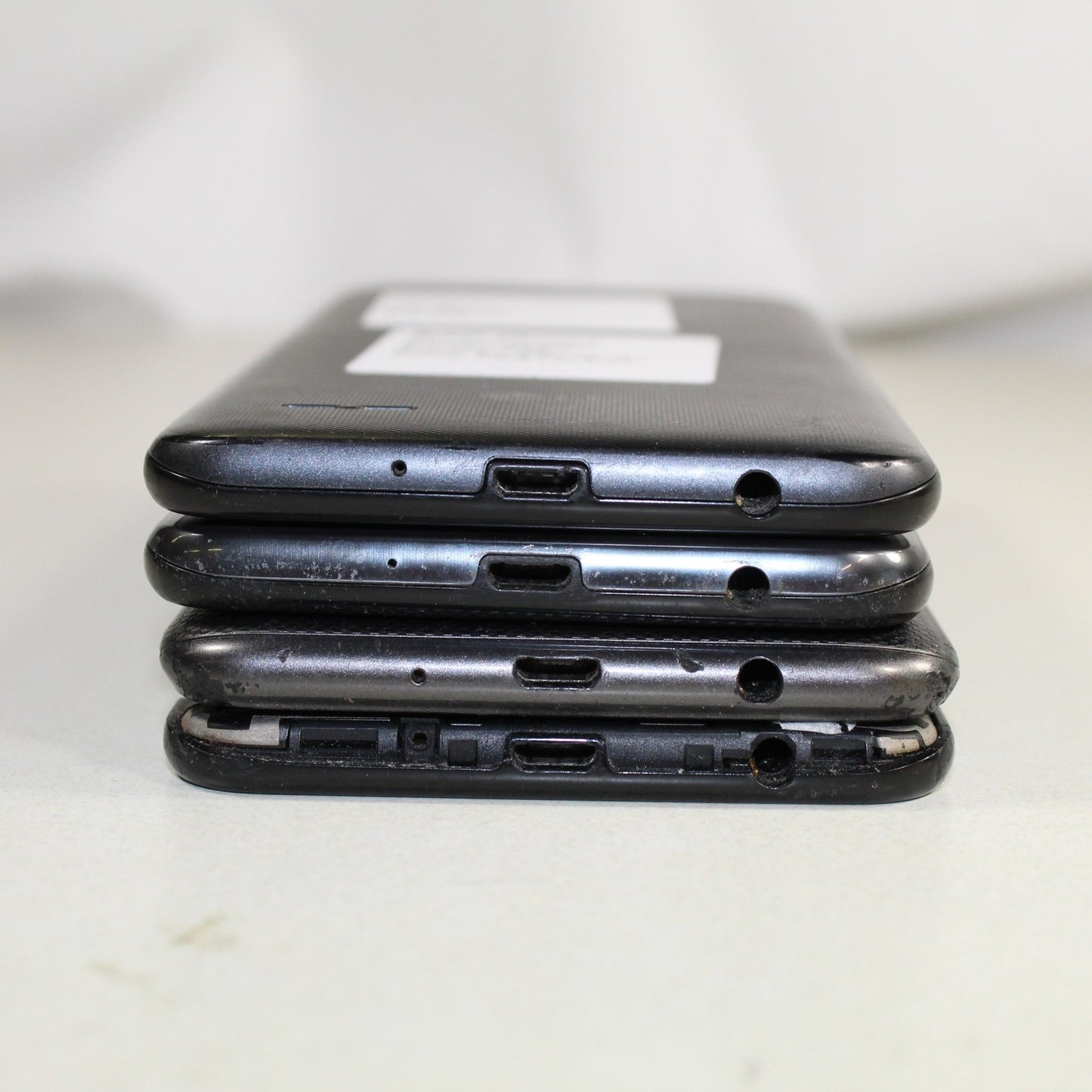 Vintage LG Fortune 2 GSM Smartphone Black Lot of 4 For Parts Asis