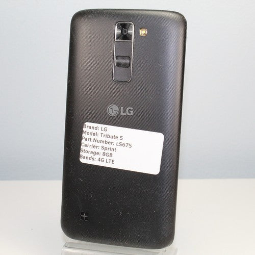 Vintage Classic LG Tribute 5 LS675 Sprint 4G LTE Smartphone Black 8GB