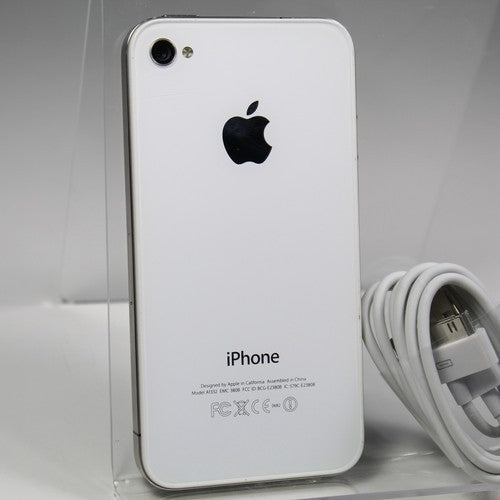 Apple iPhone 4 A1332 AT&T Smartphone 3G GSM White 8GB IOS 7