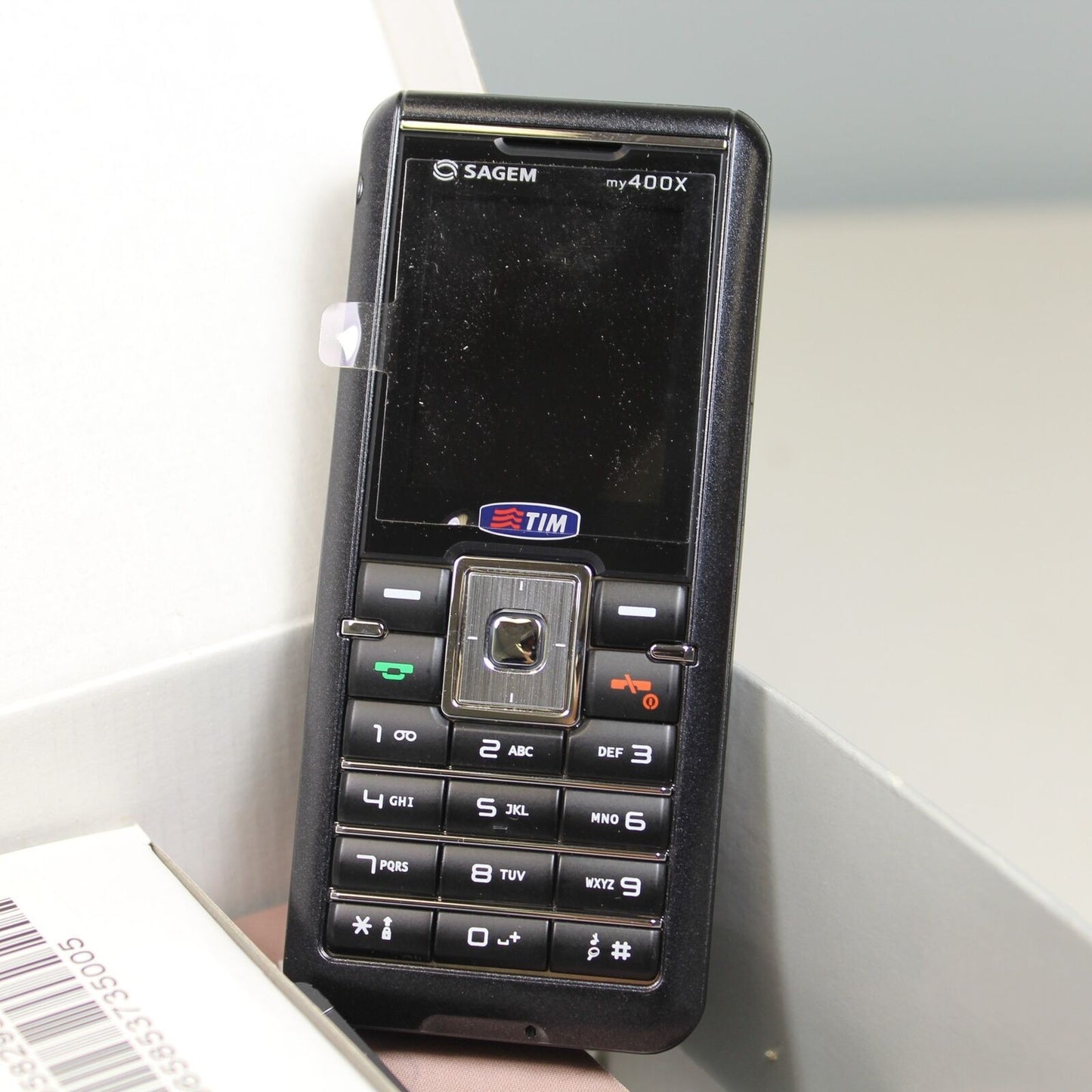Vintage Rare SAGEM my400X Phone Black International Italian In Box Complete