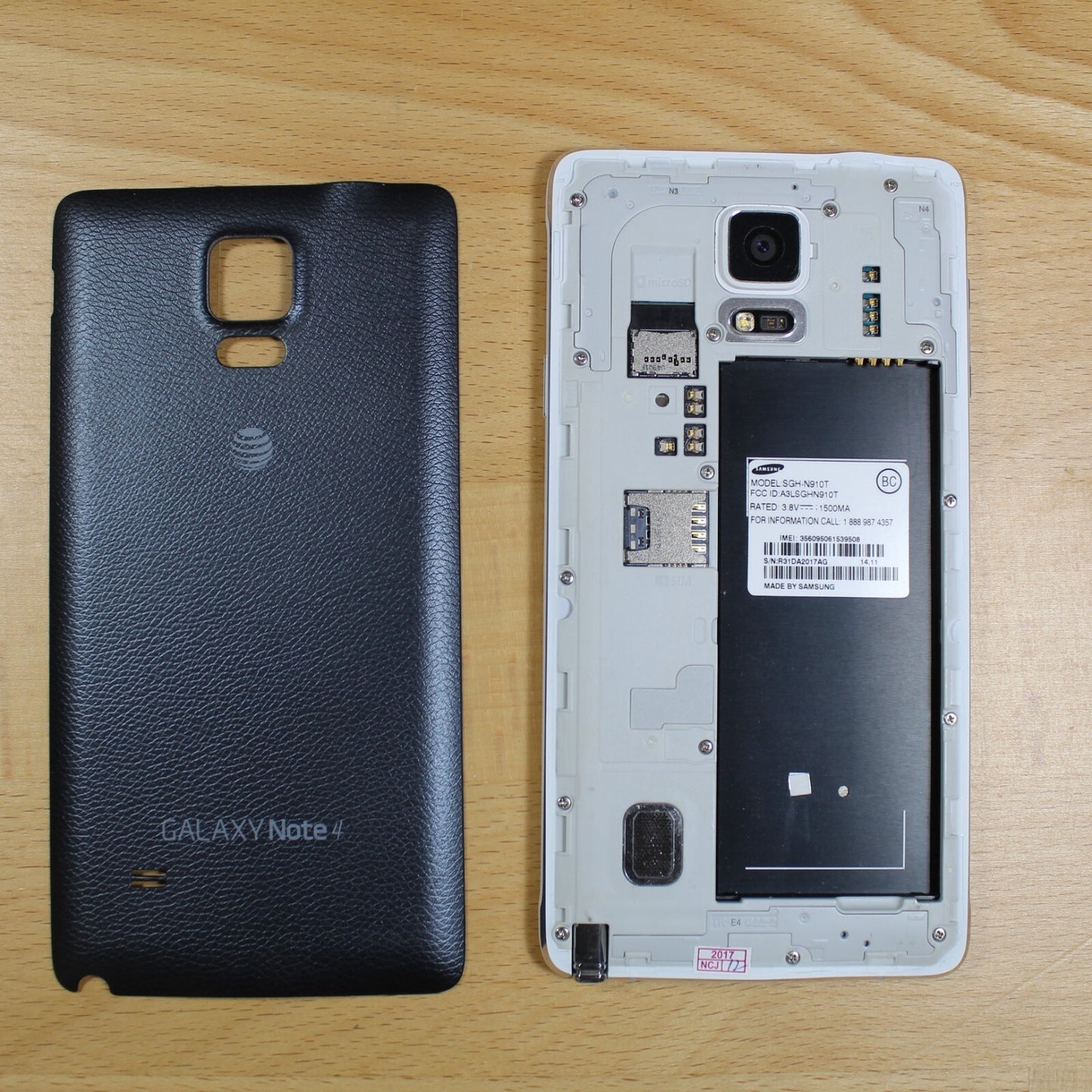 Samsung Galaxy Note 4 SGH-N910T Smartphone For Parts #144
